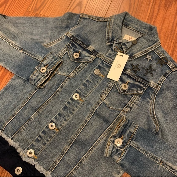 Ag Adriano Goldschmied Other - Kids AG Adriano Goldshmied Juno Embroidered Denim Jacket size Large‎